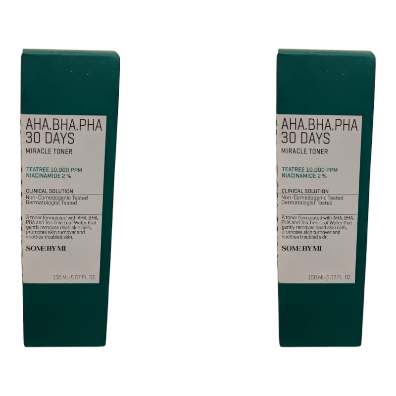 2 x SOME BY MI AHA BHA PHA 30 Days Miracle Toner 5.07 fl oz Ea – Exp 4/10/27