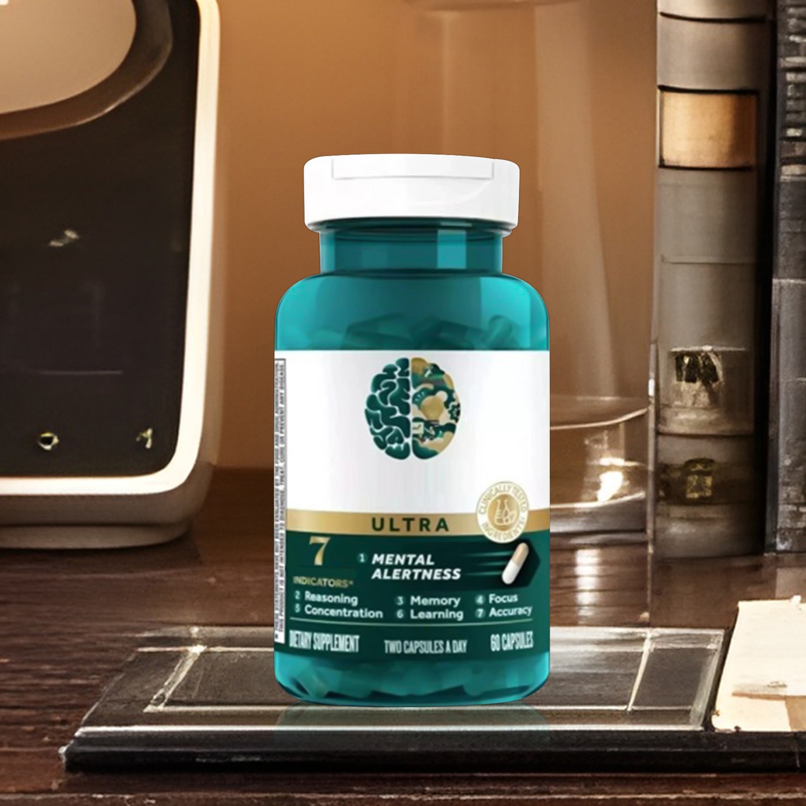 3 boxes-Ultra (60 Brain Focus Mental Alertness Memory Health Caps)