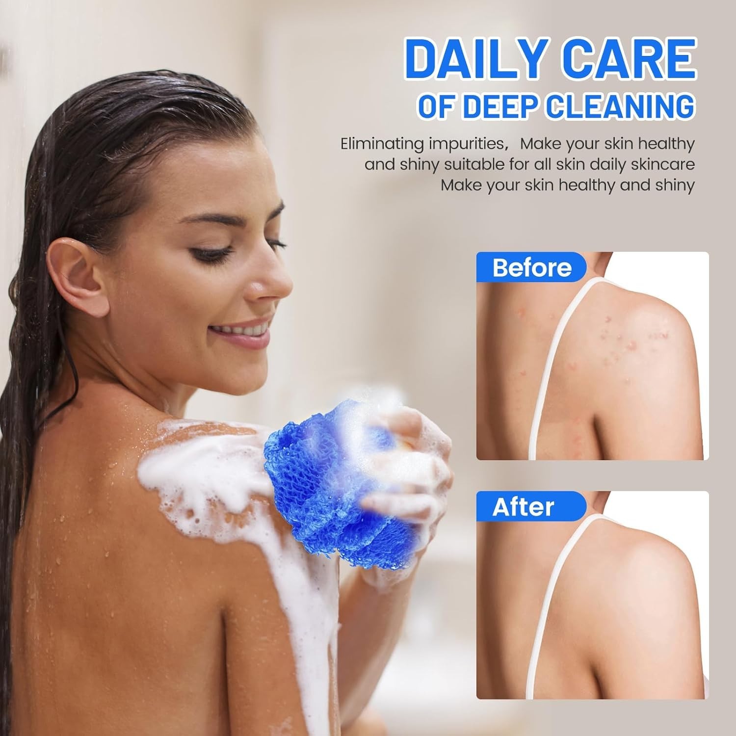 Luxurious African Net Sponge – Deep Cleanse with Soft, Gentle Touch for All Ages