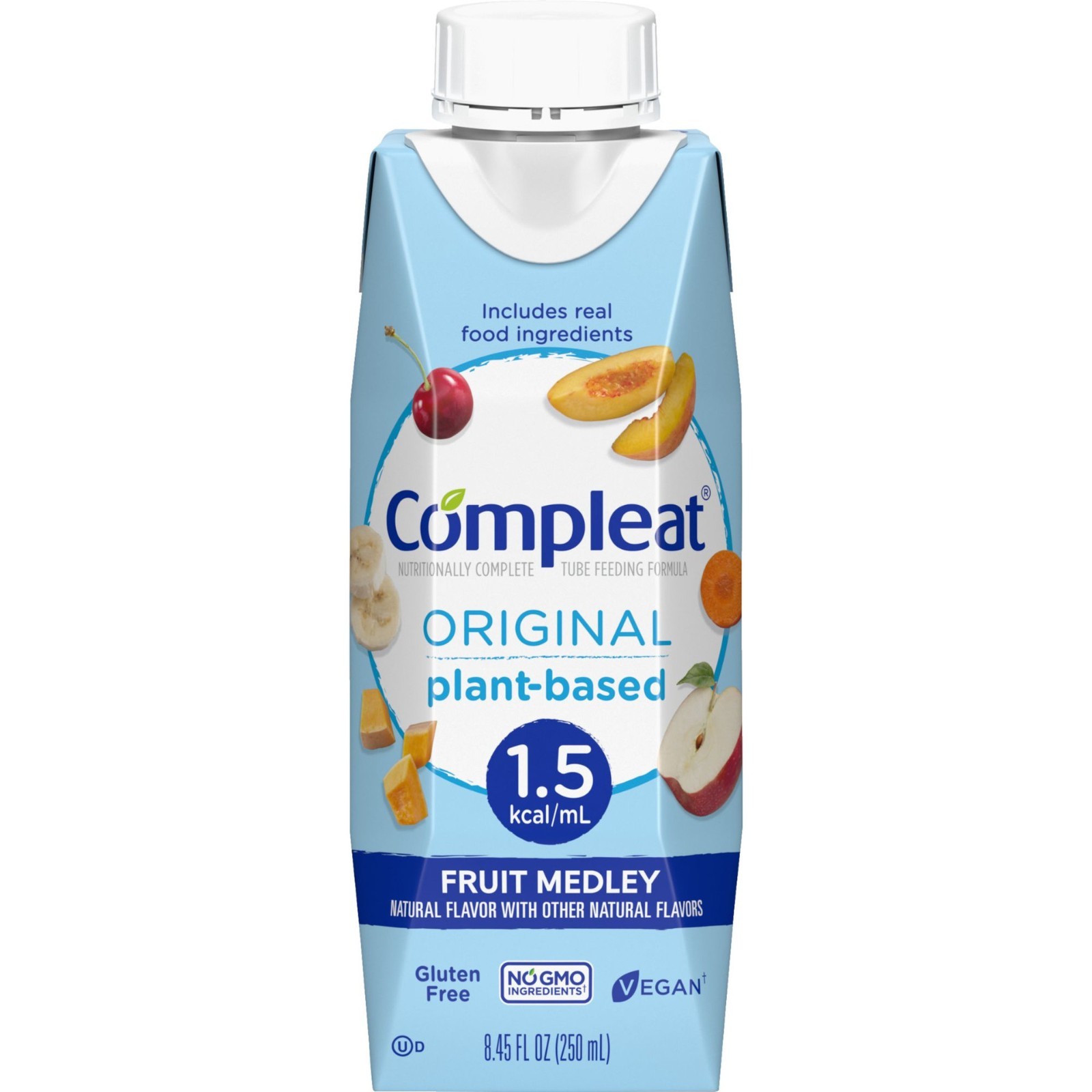 Compleat Original 1.5 Plant-Based Formula, Fruit Medley, 250 mL – Case of 24