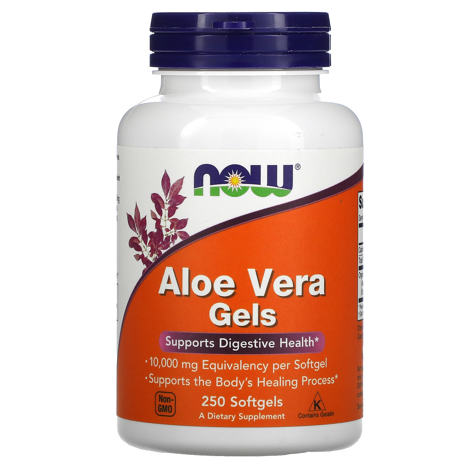 Now Foods Aloe Vera Gels 250 Softgels GMP Quality Assured
