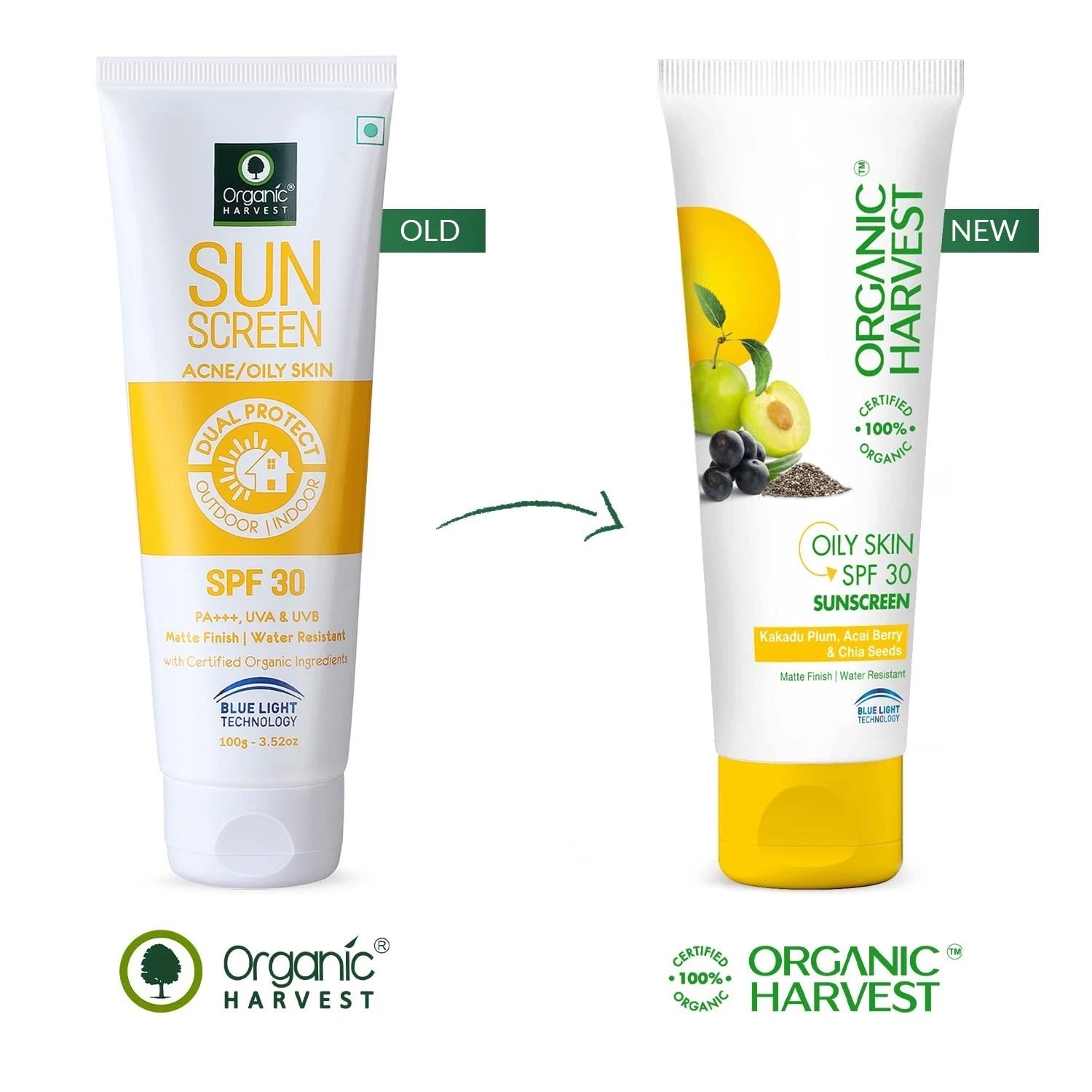 Organic Harvest Oily Skin Spf 30 Sunscreen For Hydrates Skin 100gm