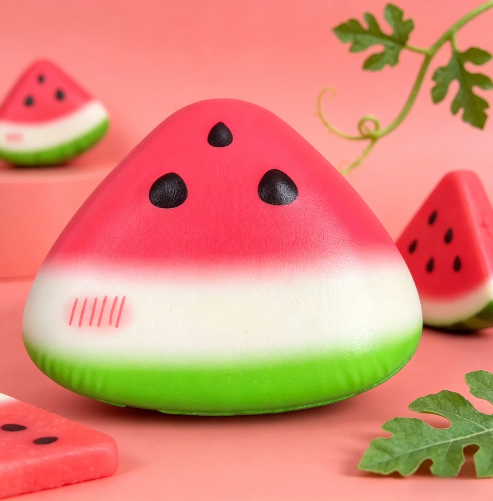 1PC Squishy Watermelon Fidget Toy Slow Rising Squeeze Stress Relief Toy