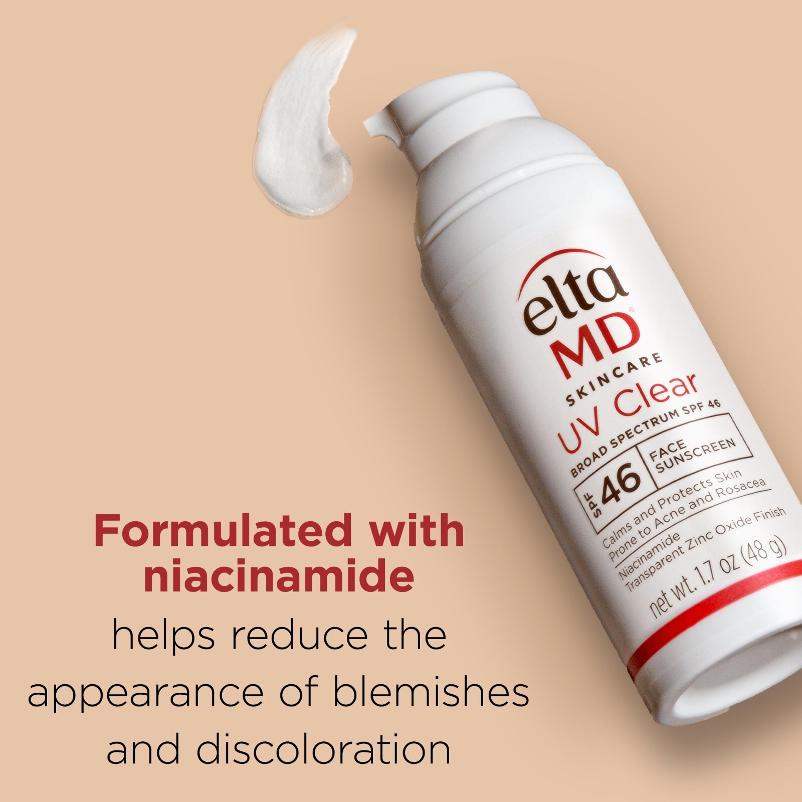 2Pcs Elta MD UV Clear Broad-spectrum Facial Sunscreen SPF46 1.7 oz EXP 10/27+BAG