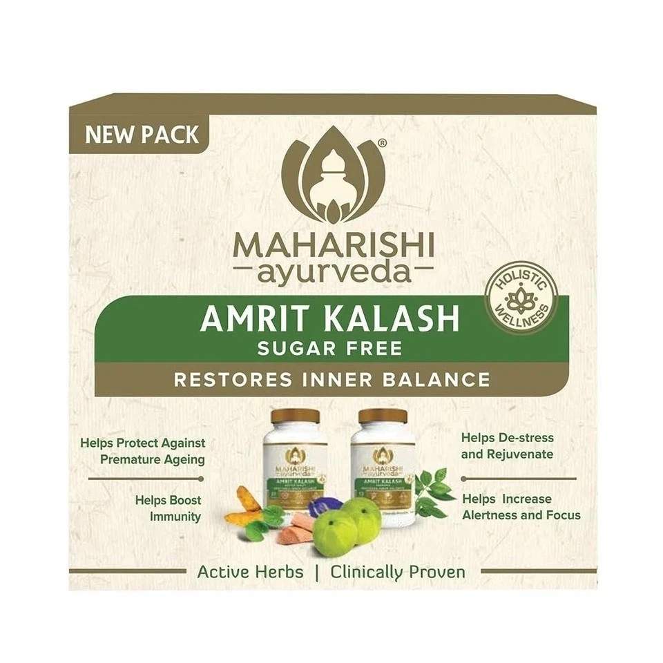 Maharishi Ayurveda Amrit Kalash (60 Nectar Tablets and 60 Ambrosia Tablets)