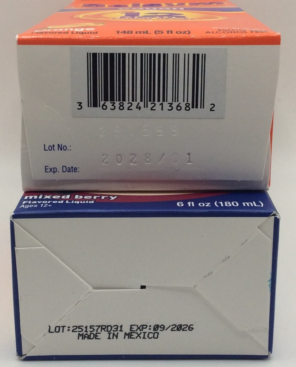 Delsym 12 Hour Cough 5 oz. and Nighttime Fast Relief 6oz, 09/2026 & 01/2028