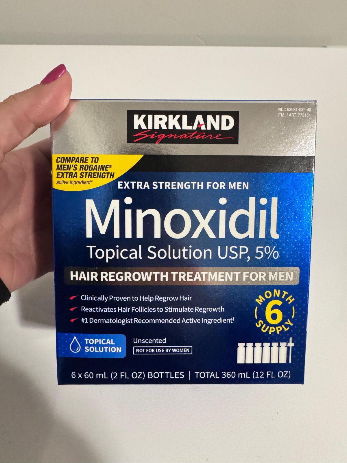 Solution Tropical Hair Minoxidil 5% Kirkland Signature