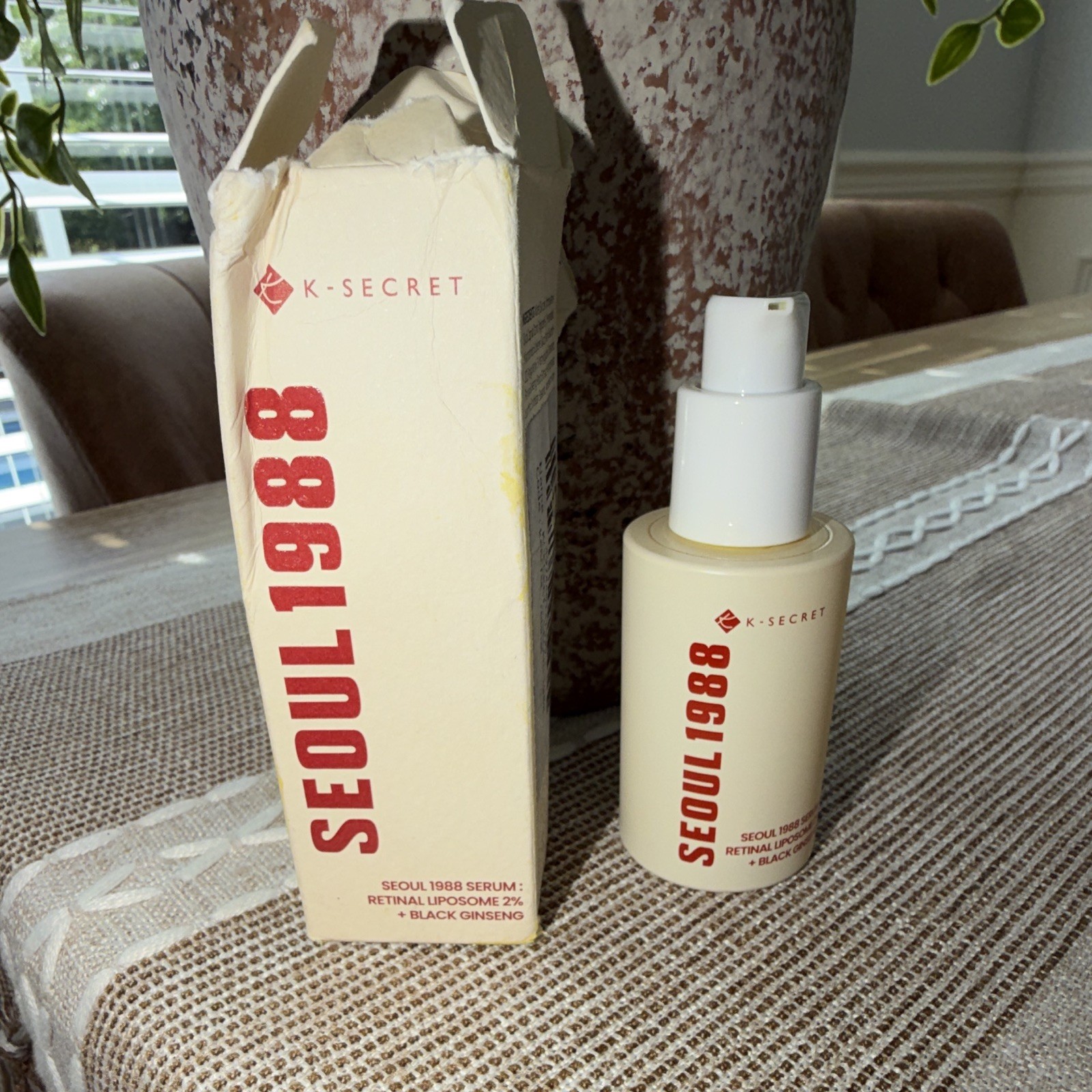 K-SECRET Seoul 1988 Retinal Liposome 2% + Black Ginseng Face Serum 1.01 oz