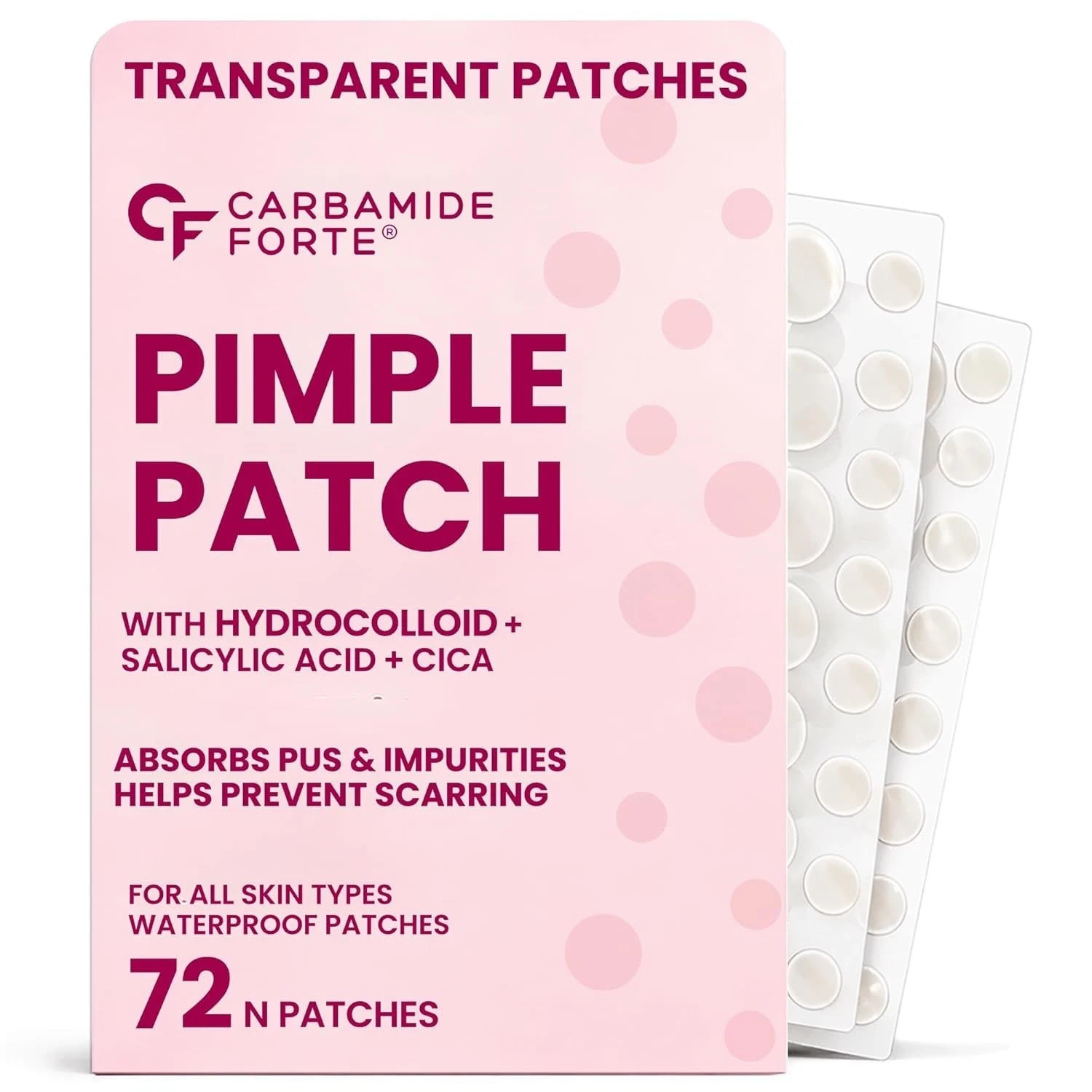 Carbamide Forte for Face Salicylic Acid & Cica 72 Hydrocolloid Pimple Patches