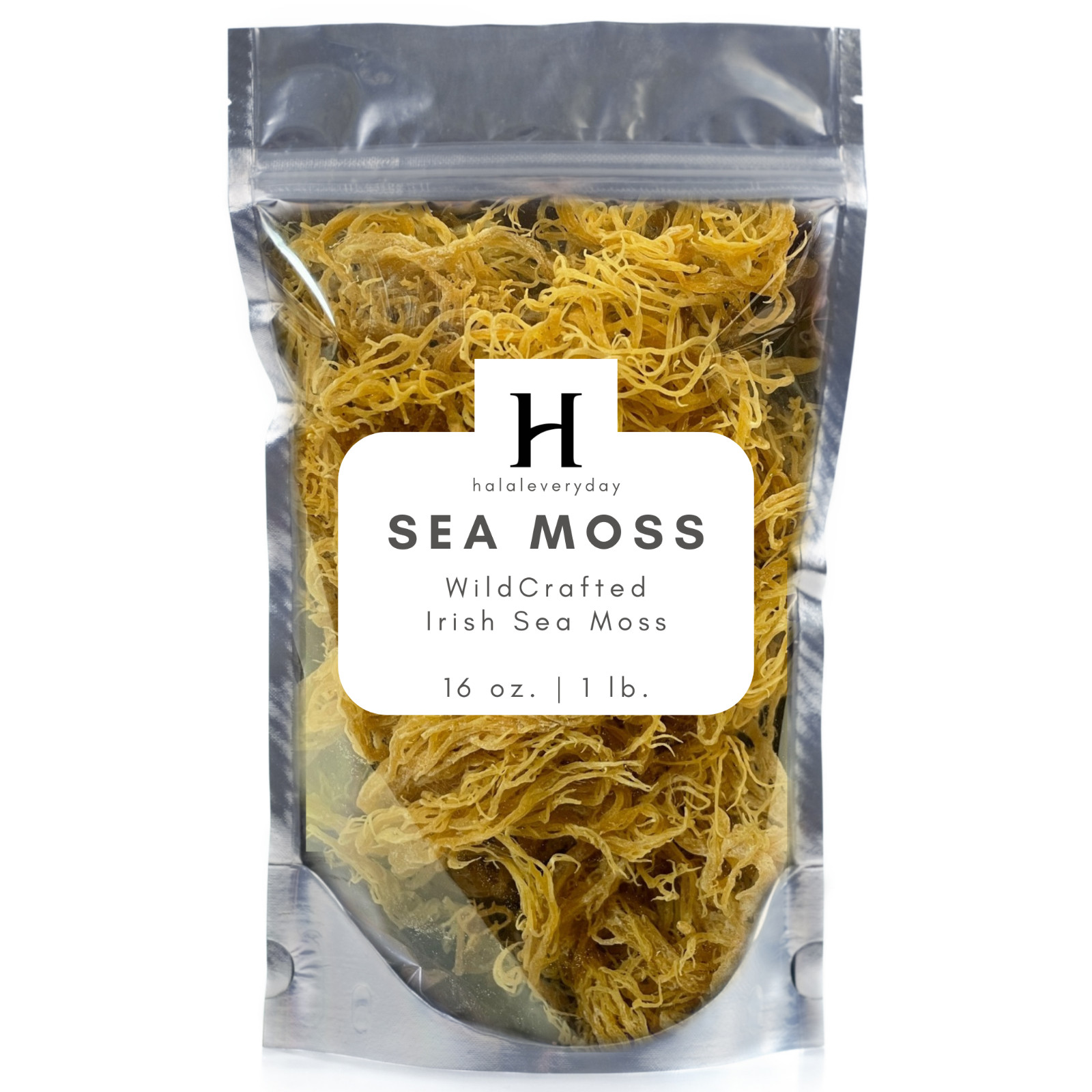 Whole Leaf Irish Sea Moss 16 oz. – 100% Pure Raw Natural WildCrafted Superfood