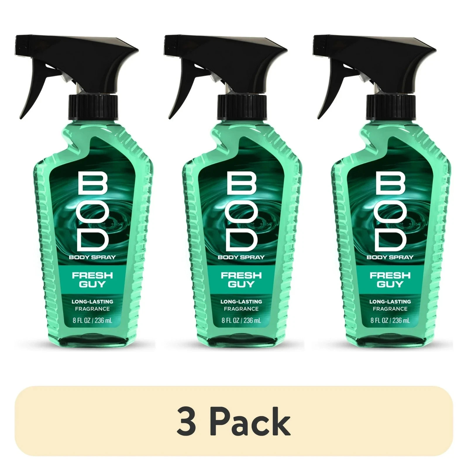 (3 PACK) BOD man Fragrance Body Spray, Fresh Guy, 8 fl oz Fresh Free Shipping