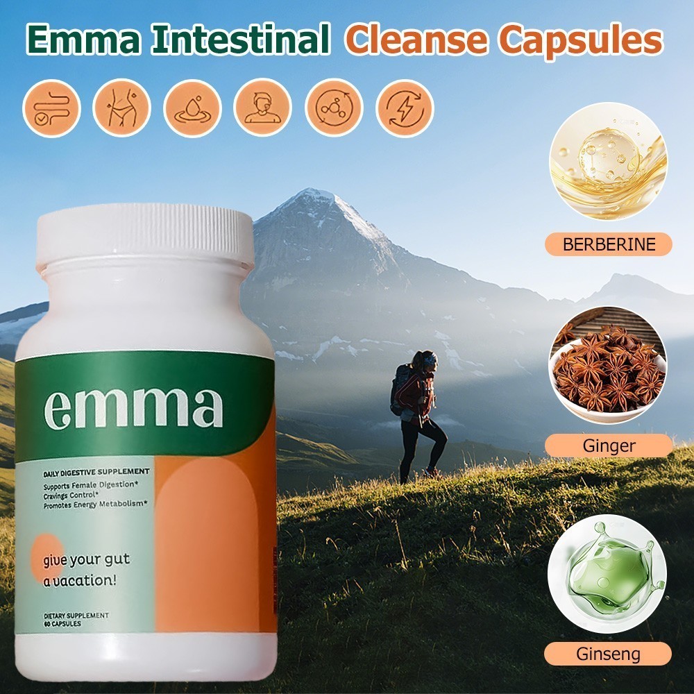 3 Pack Emma Relief Supplement Keto for Gut Bloating – 60 Capsules