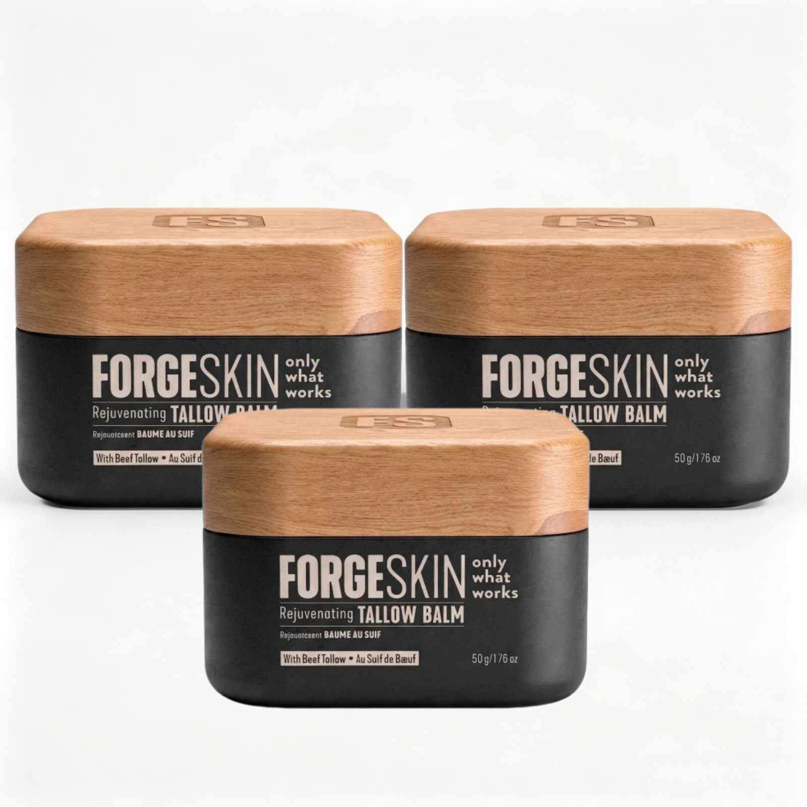 3x Forge Skin Men’s Face Cream Beef Tallow Face Balm 50g