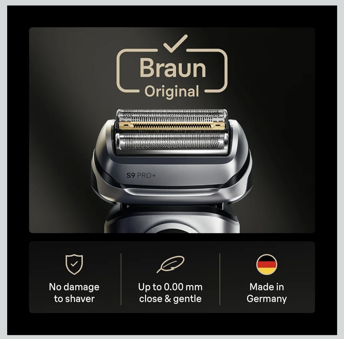 BRAUN Genuine Series 9 Pro+ Shaver Replacement Head Fits 9, 9pro, 9pro+