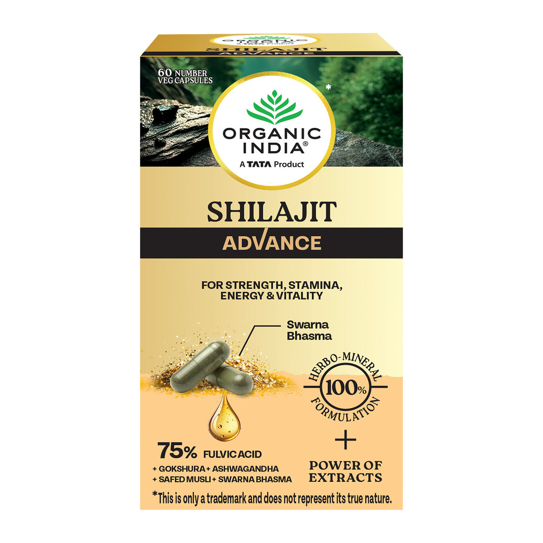 Organic India | Shilajit Advance | Energy Strength | Stamina Support | 100g Pack
