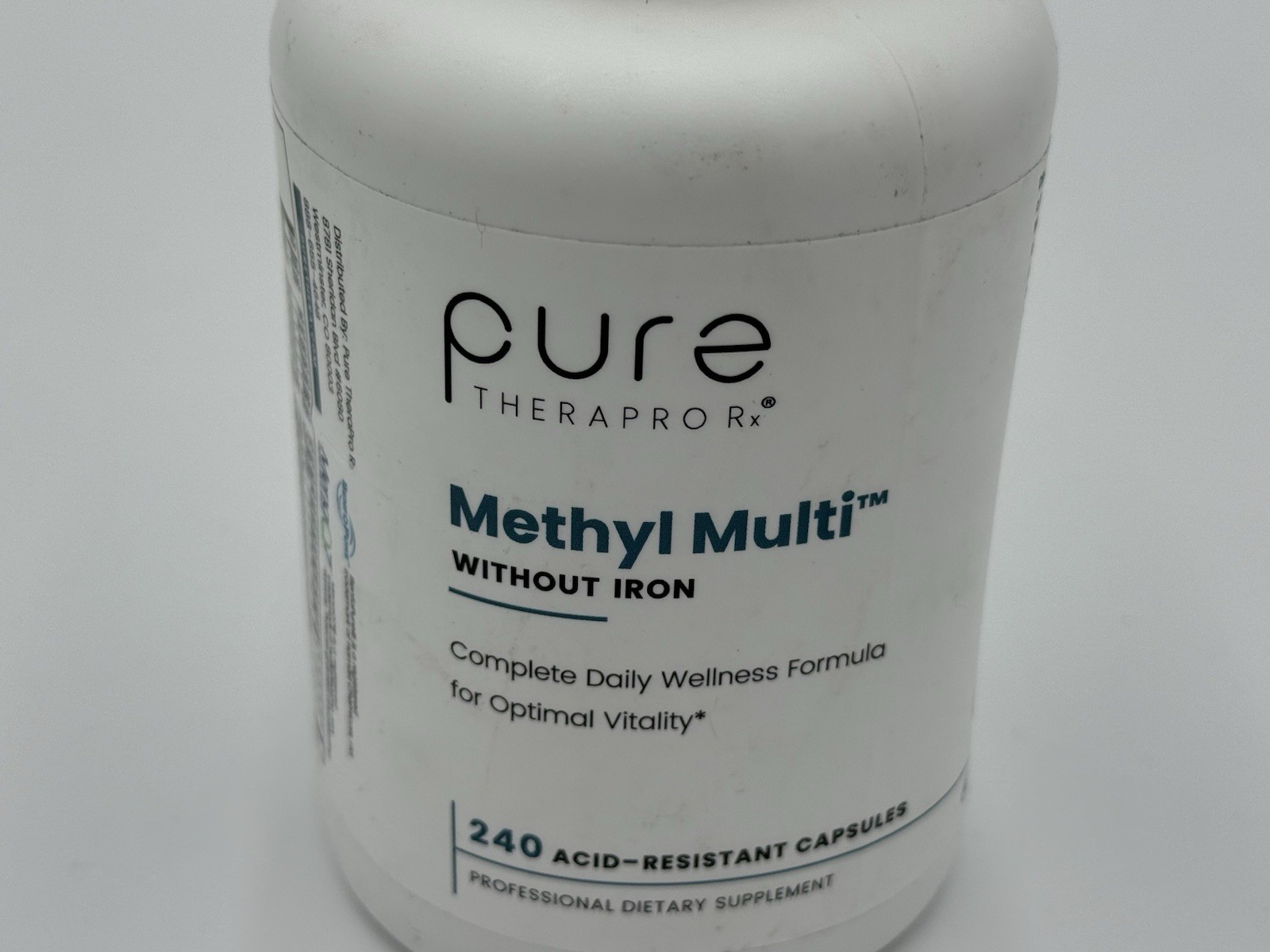 Methyl Multi Without Iron Methylated Multivitamin Capsules 240 Count Exp. 04/27