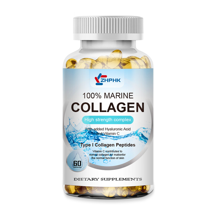 (3 Pack) Marine Collagen 1300mg Hyaluronic Acid,Vitamin C,Skin Health Supplement