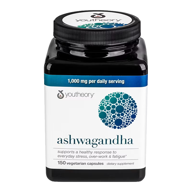 Ashwagandha KSM-66 Capsules 150 Ct Youtheory Vegetarian Supplement EXP:08/2027