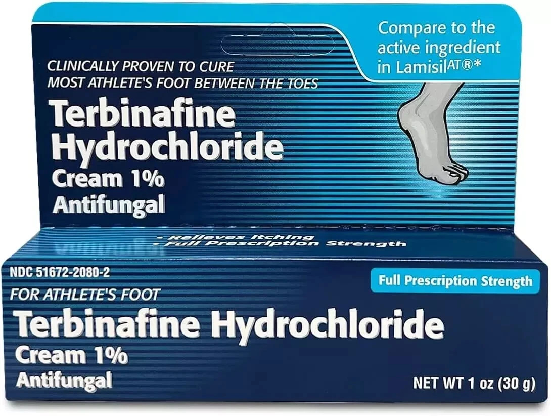 Terbinafine Hydrochloride AntiFungal Cream 1% (1 oz.) | USA free ship