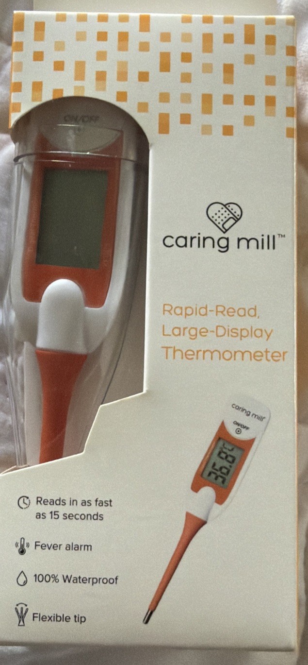 Caring Mill Rapid Read Thermometer W/ Large Display | New W/ Fast Shipping!