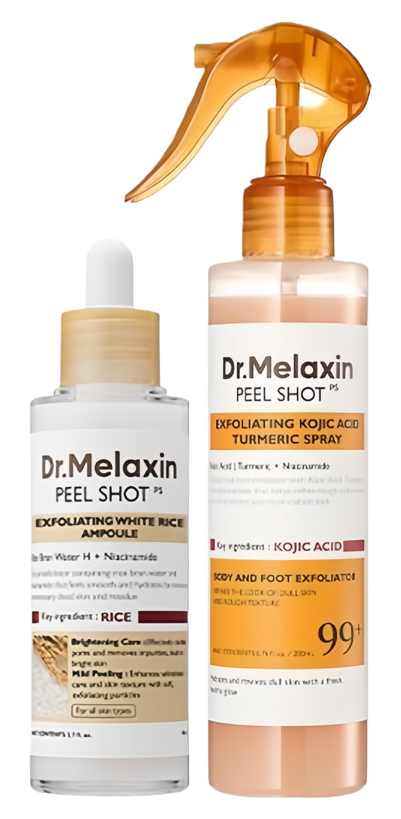 Dr. Melaxin Peel Shot Exfoliating White Rice Ampoule 2.7 fl oz K-Beauty #2 NEW-