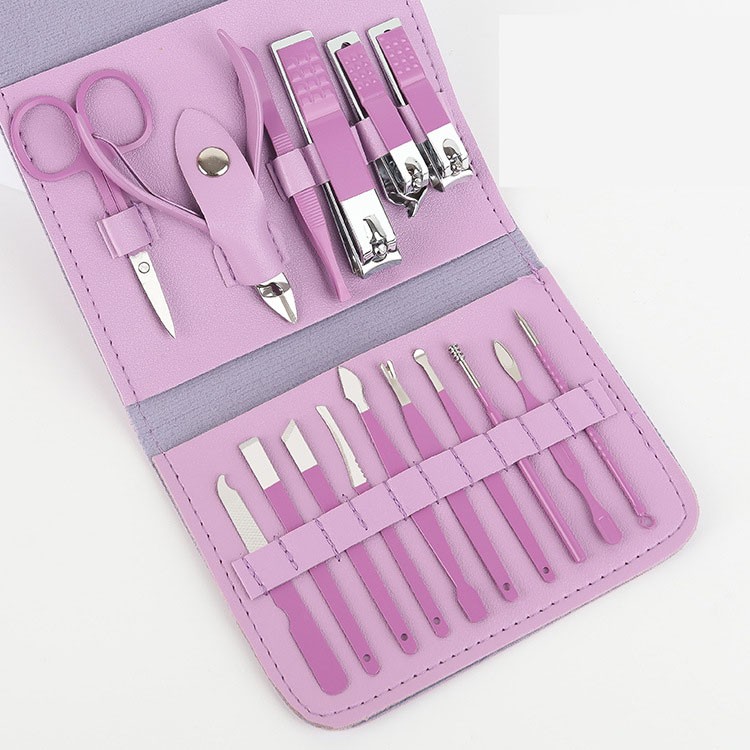 16 Pcs Stainless Steel Nail Clippers Set Manicure Kit Ingrown Toenail Clipper US