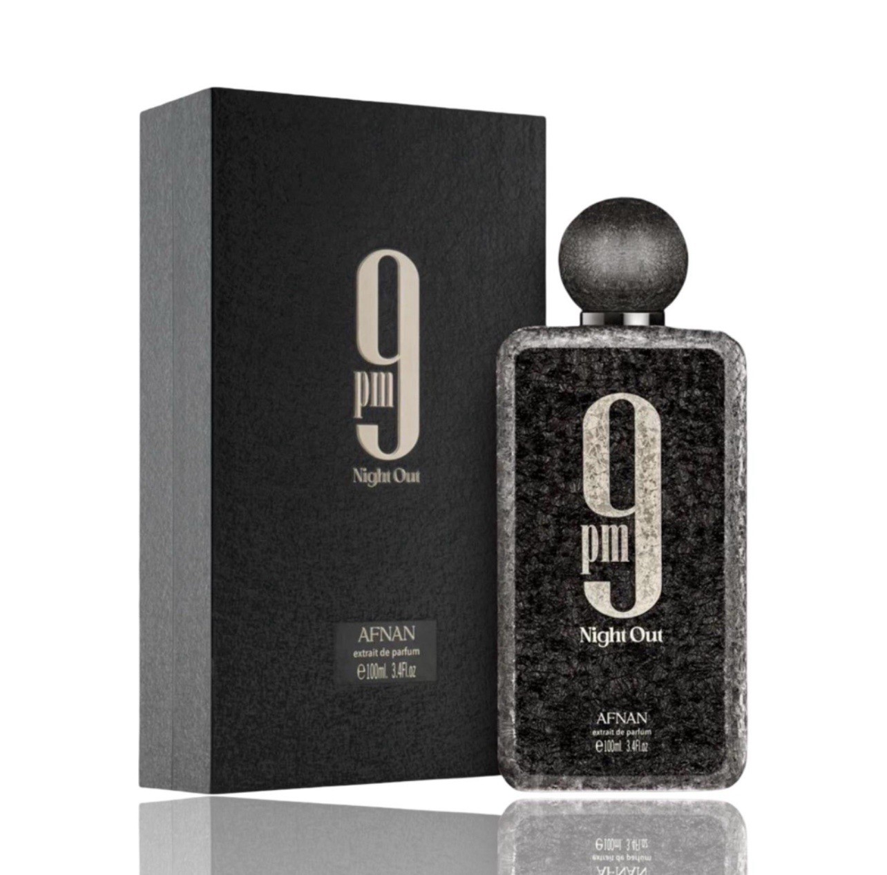 Afnan 9 PM Night Out Extrait de Parfum Spray 3.4 fl oz Regular Size