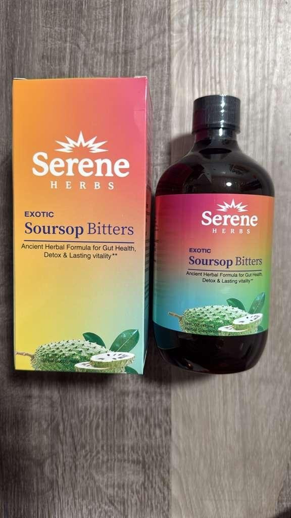 Soursop Bitters Pure 16 oz 100% Natural Exotic Organic Detox Herbs EXP 5/4/28