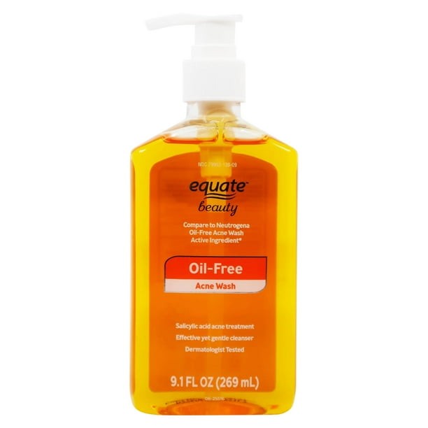 Equate Oil Free Acne Wash with 2% Salicylic Acid for Acne Care, 9.1 fl oz