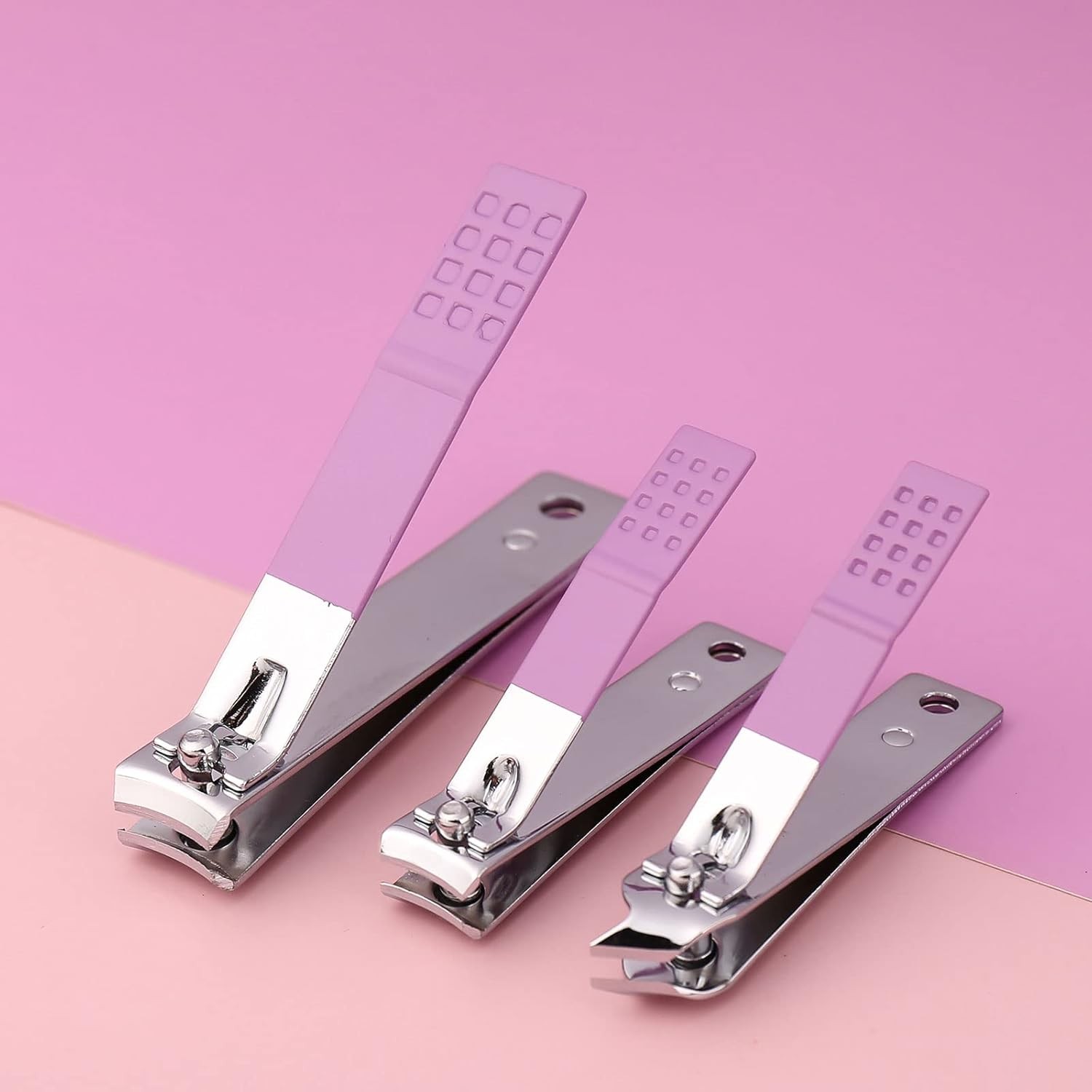 16 Pcs Nail Clippers Set Stainless Steel Manicure Pedicure Cuticle Grooming Tool