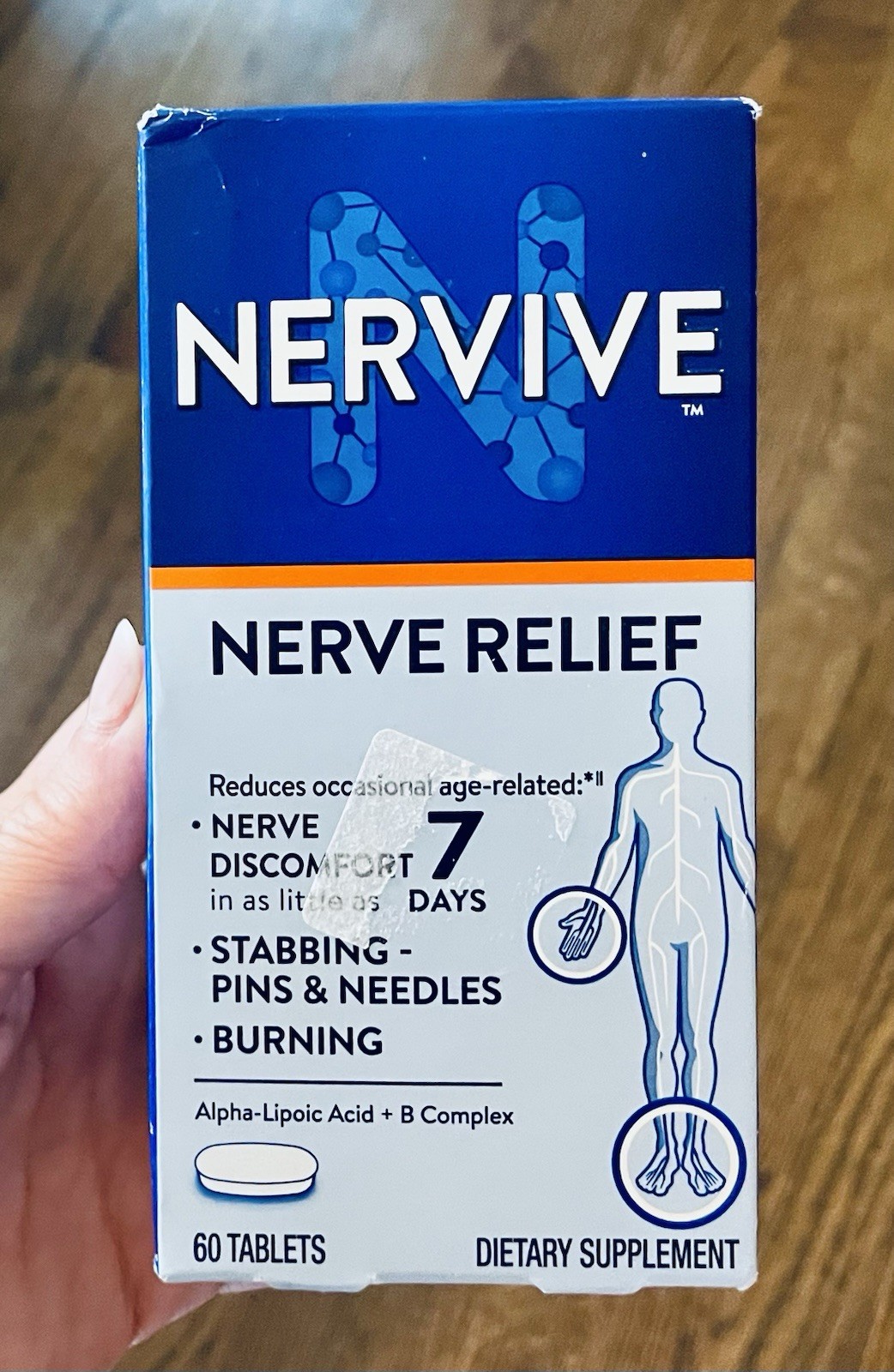 60 tablets Nervive Nerve Relief Dietary Supplement Tablets New NIB Exp 10/28