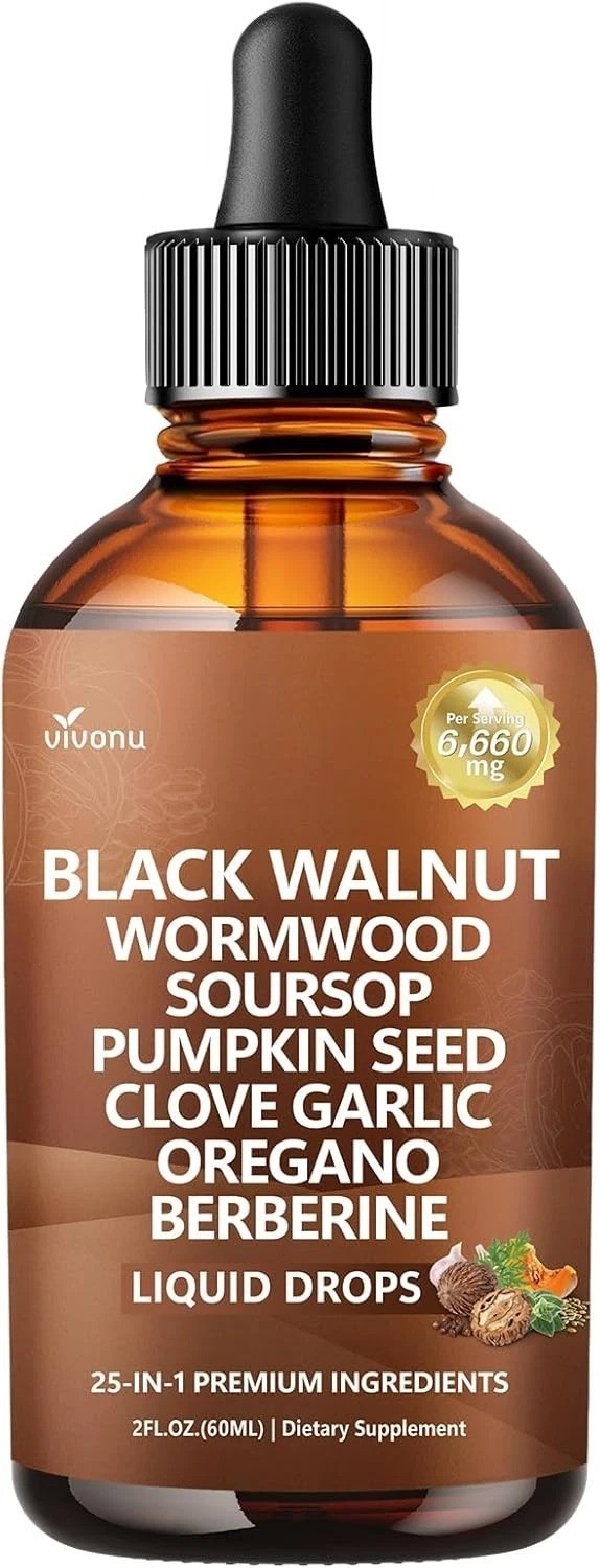 Parasite Cleanse Tincture/Extract-Wormwood,Black Walnut Hull, Clove,Best Quality