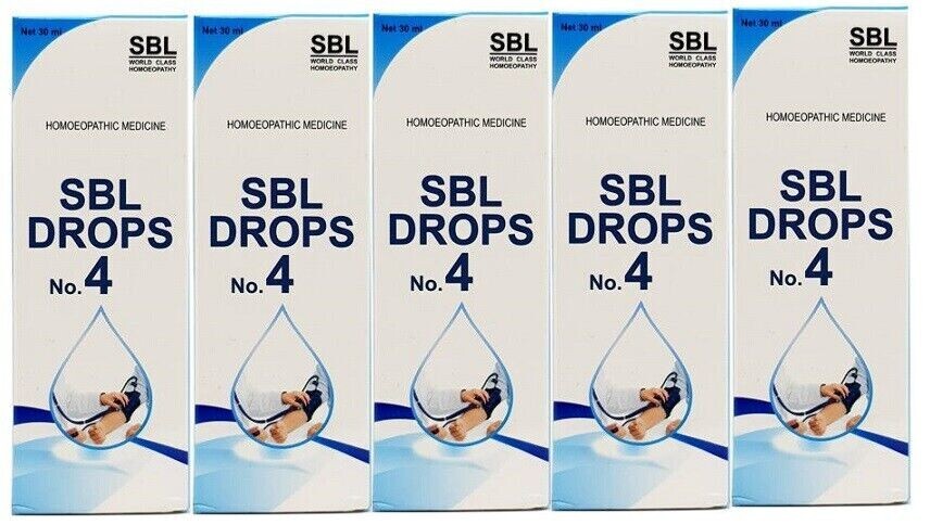Pack of 5 SBL Drops No. 4 30ml Free Shipping World Wide
