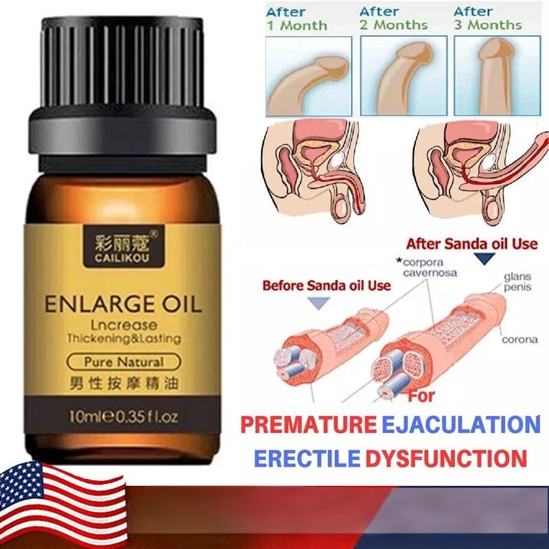 Men Penis Enlarger & Penis Growth Oil Faster Enhancement Enlargement US