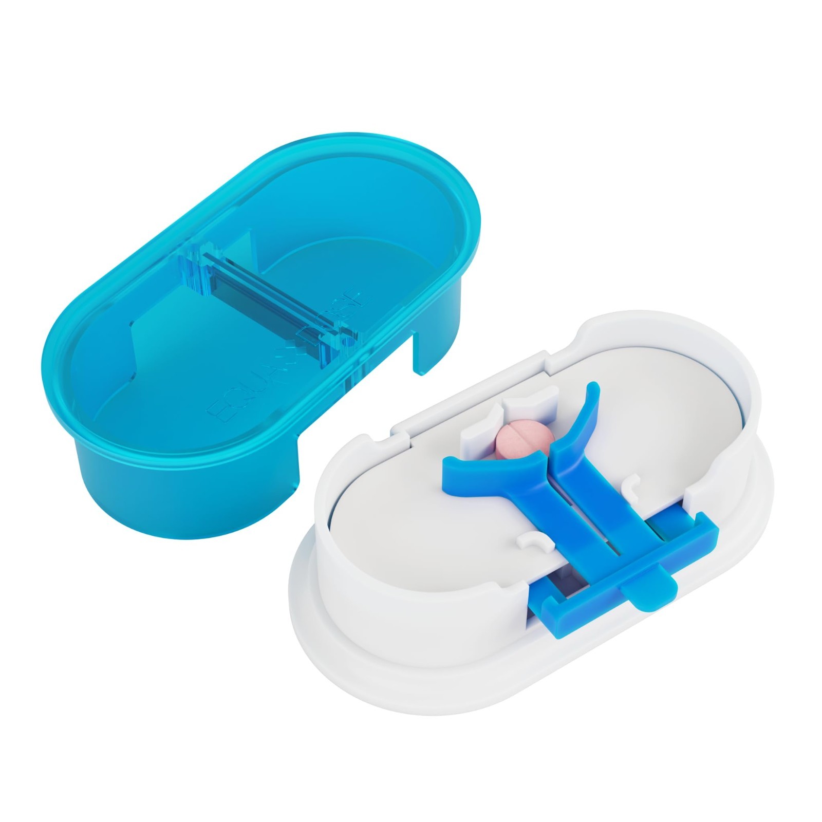 Precision Pill Cutter with Centering Guide – Dual Stainless Steel Blades for Acc