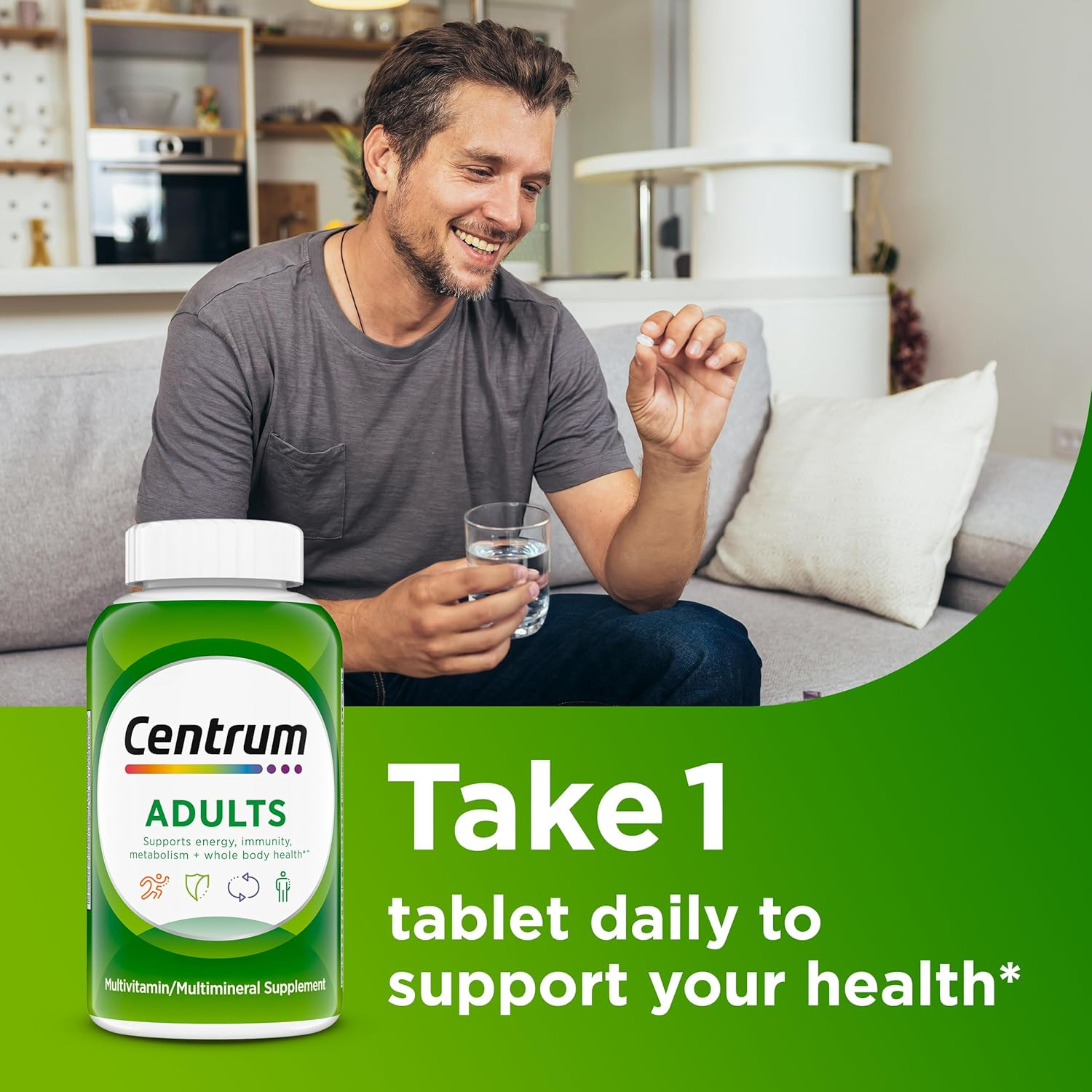 Centrum Adult Multivitamin/Multimineral Supplement with Antioxidants – 200 Count