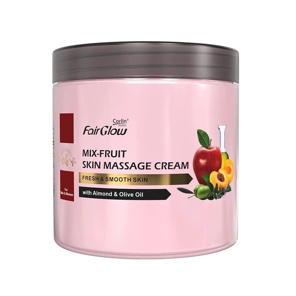 Corlin Fair Glow Mix Fruit Skin Massage Cream for Facial Glow – 800g