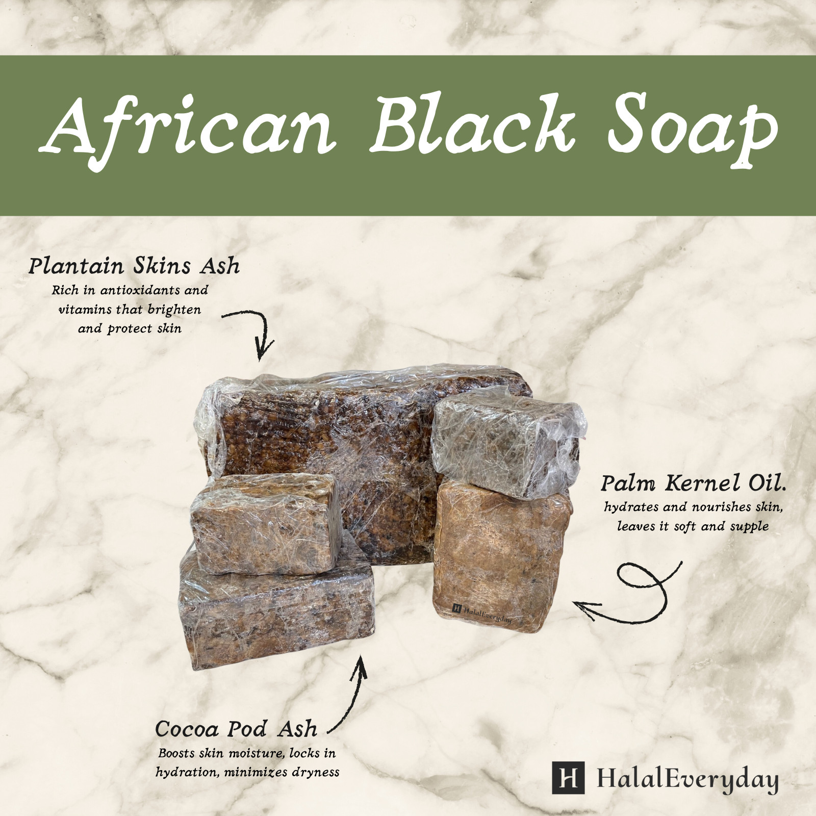SCENTED Liquid Raw African Black Soap – 100% Pure Natural Organic Face Body Wash