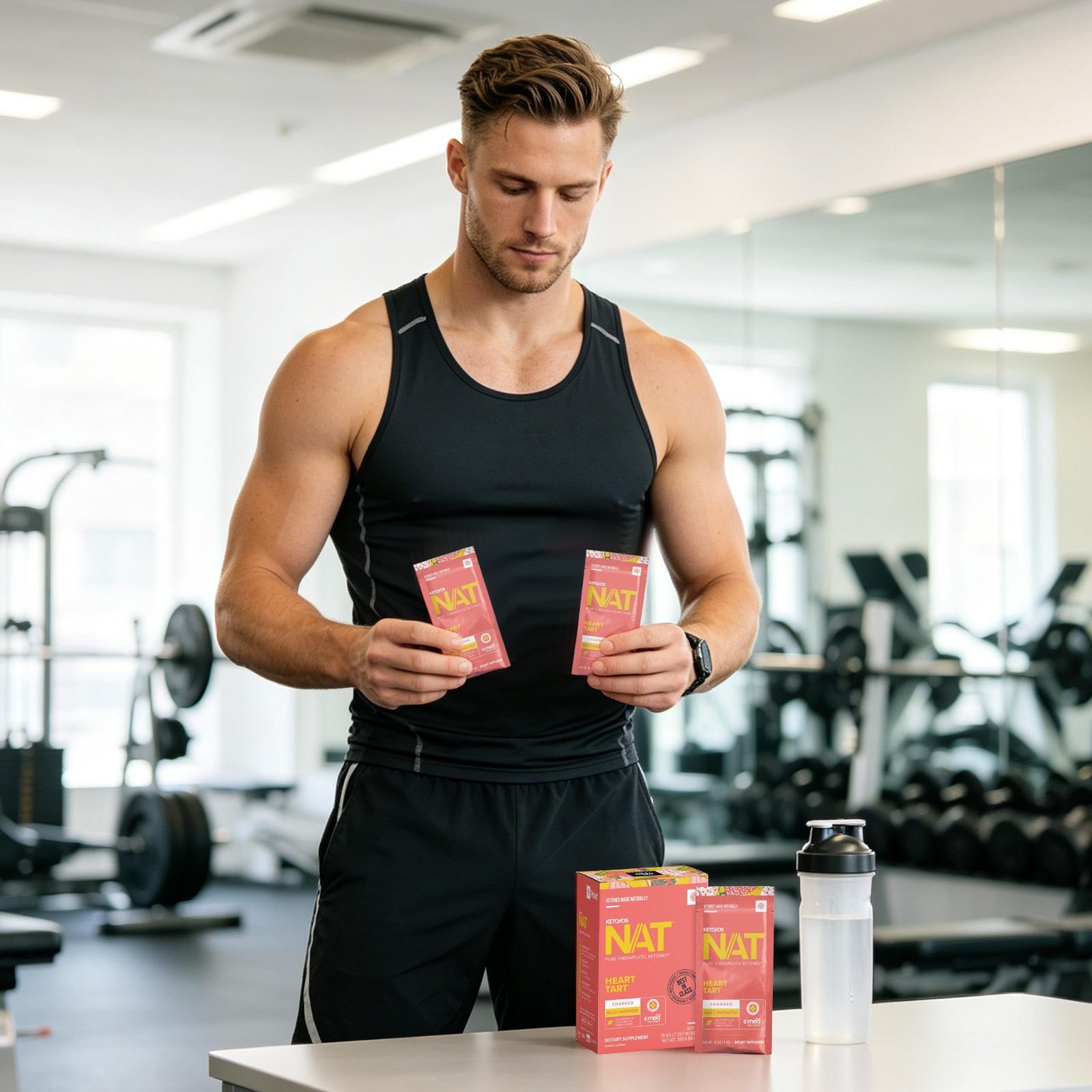 PRUVIT Keto OS NAT Heart Tart Charged Keto Supplement 20 Pack