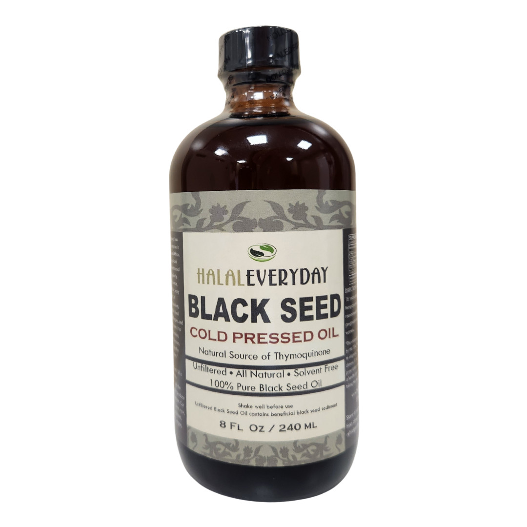 Black Seed Oil 2oz 100% Pure Organic COLD PRESSED Cumin Nigella Sativa Unrefined