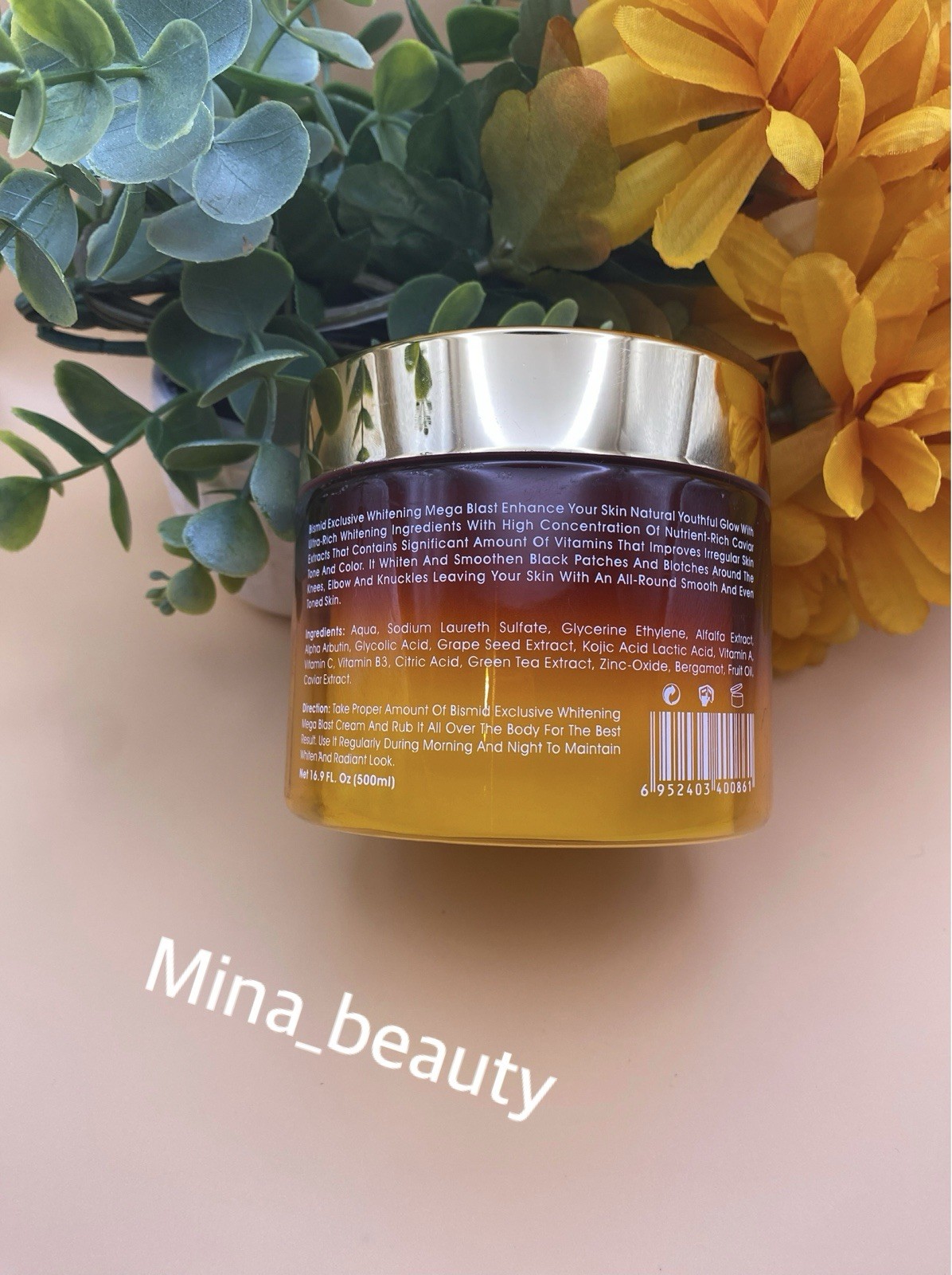 Bismid Exclusive Whitening Mega Blast Cream Dark Spots SPF 50 Broad 16.9 oz