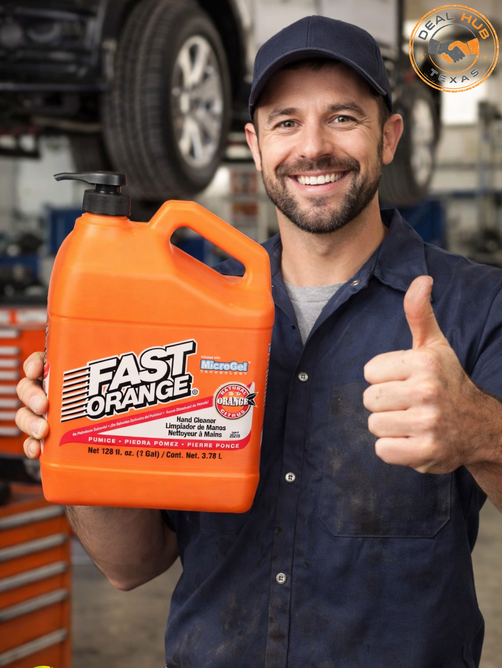 Fast Orange Pumice Hand Cleaner 1 Gallon Heavy Duty Citrus Waterless Cleaner