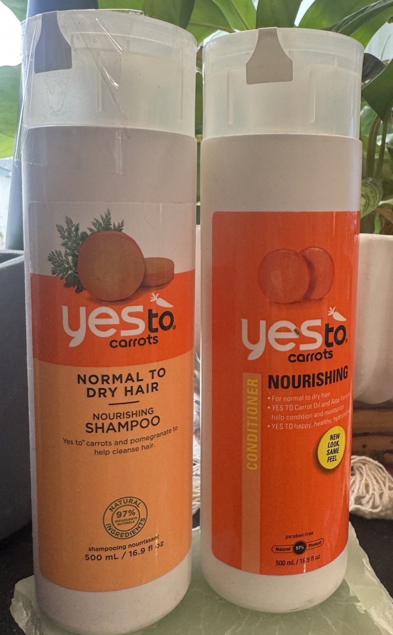Yes To Carrots Pampering Shampoo & Conditioner – 16.9 Oz Organic,Discontinued,