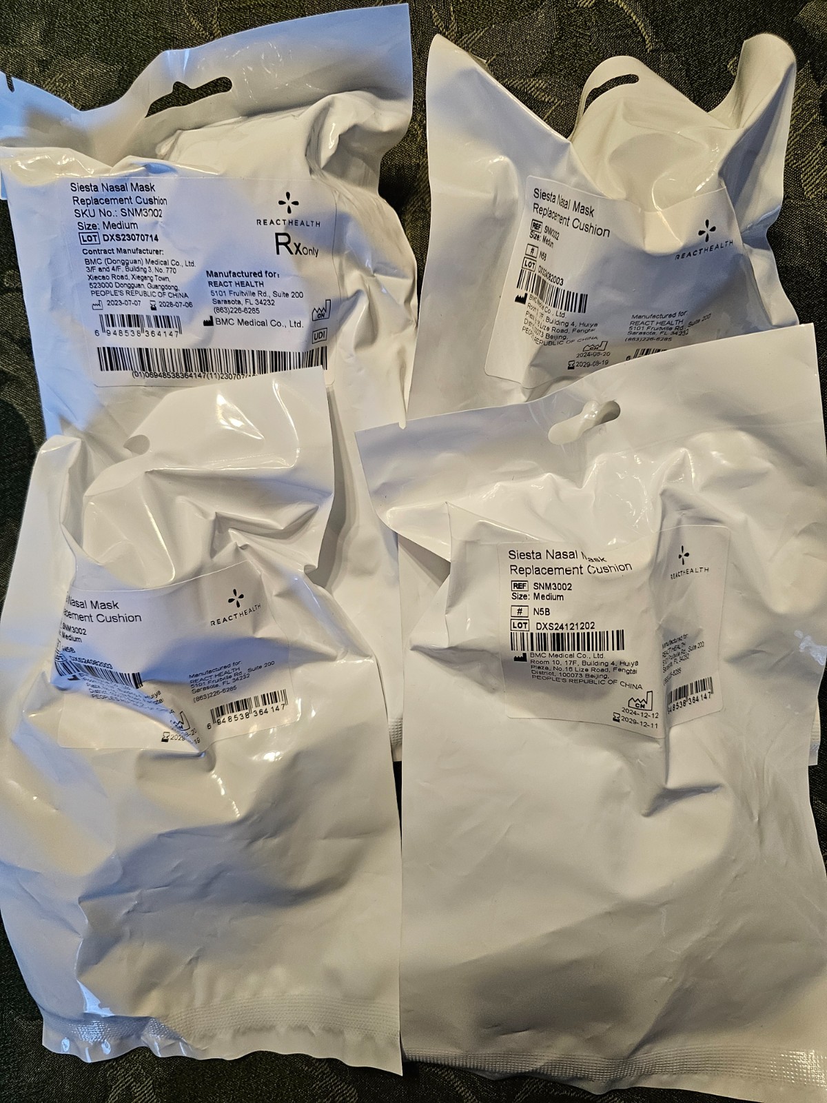 (4) Qty Siesta Nasal Mask Replacement Cushion – Medium – SNM3002