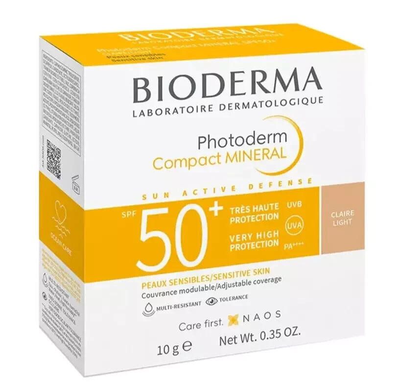 Bioderma Photoderm Compact Mineral Light Color SPF50+ 10gr Exp 04/2026