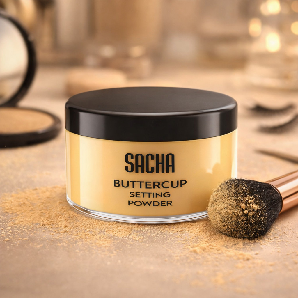 Sacha Buttercup Setting Powder – Makeup, Finishing, Loose Powder