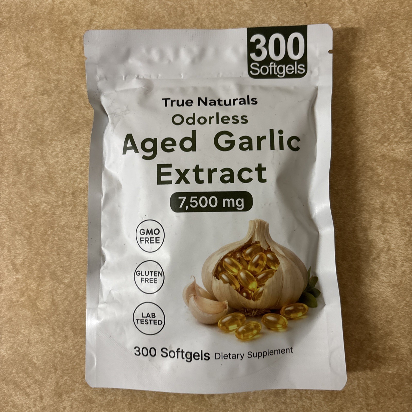 Aged Garlic Extract, 300 Softgels, 7500mg Odorless | Heart & Immune Exp. 01/2028