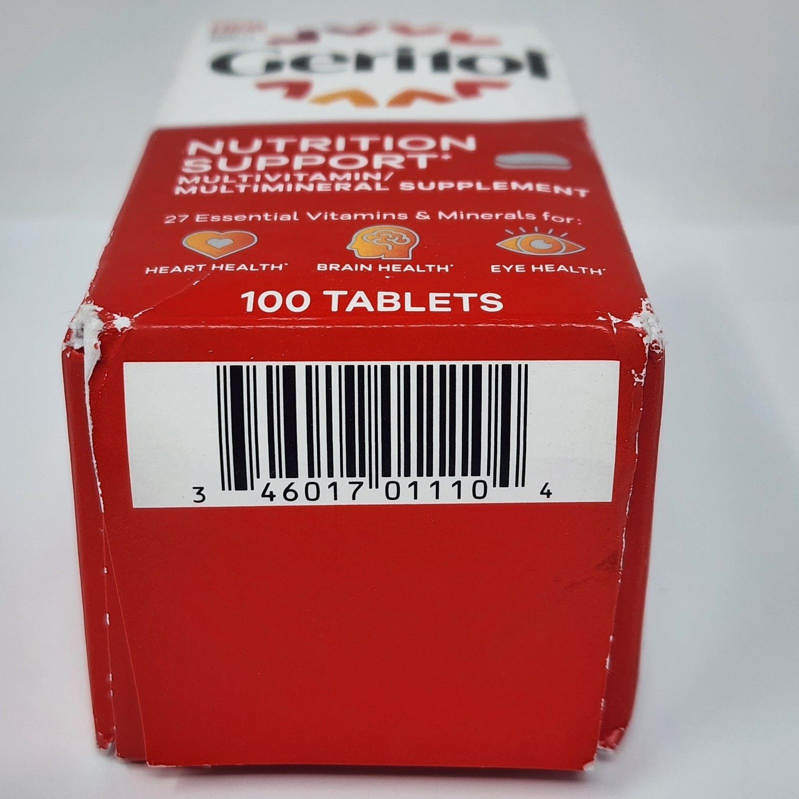 Geritol Multivitamin Multimineral Nutrition Support, 100 Tablets Exp 08/2028
