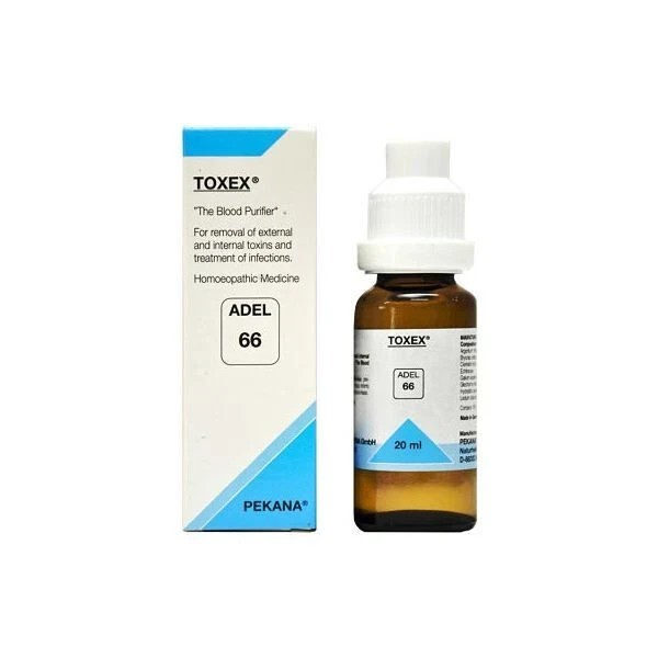 Adel 66 Drops Toxex 20ml (Pack of 3) Homeopathic DETOX Drop