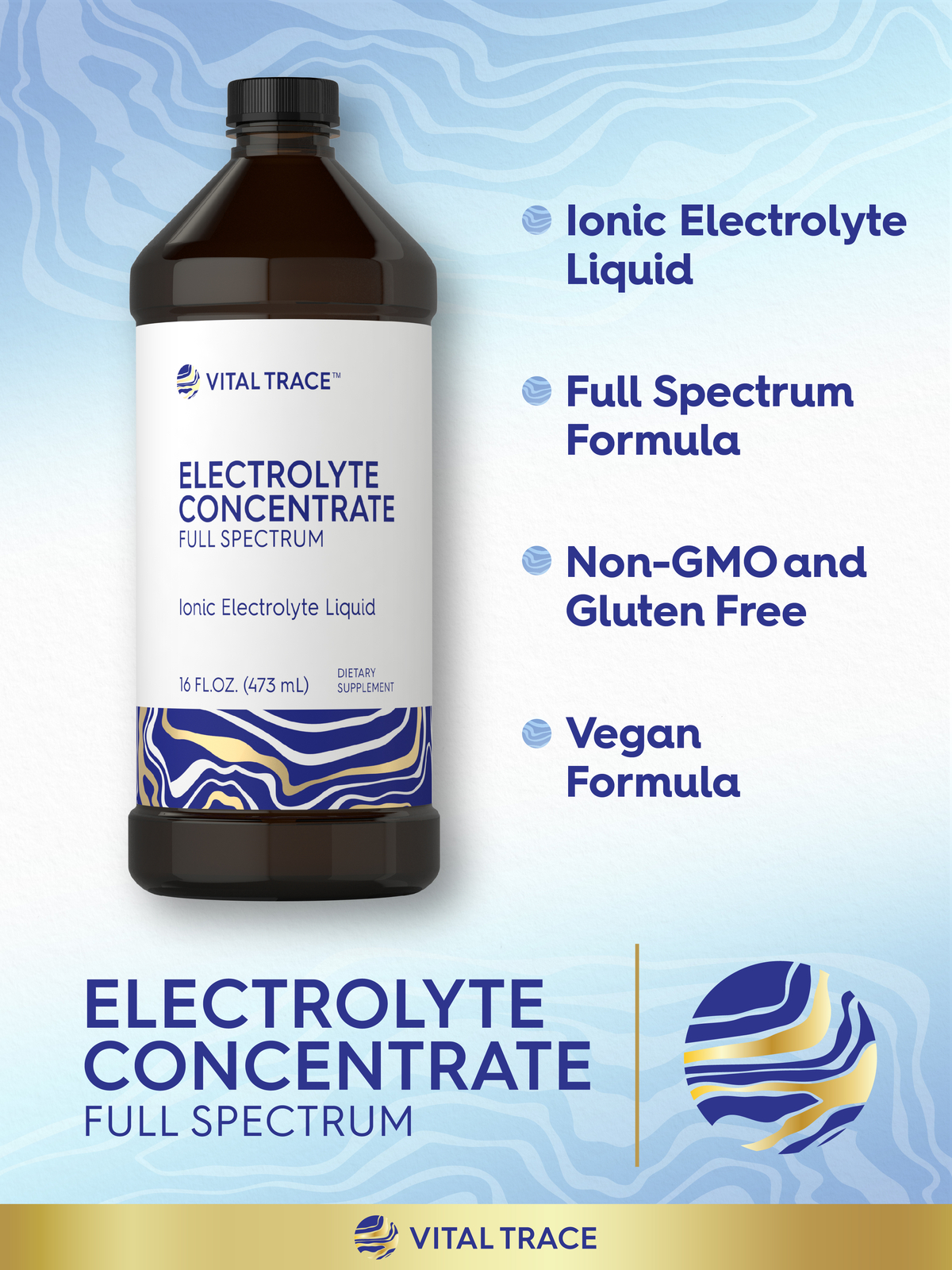 Electrolyte Concentrate | 16 fl oz | Ionic Electrolyte Liquid | by Carlyle